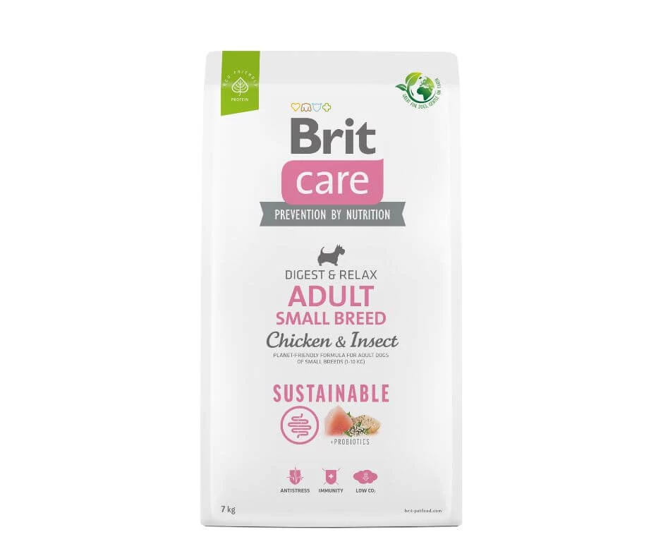 Brit Care Sustainable Adult Small Breed Chicken & Insect 2x7 kg