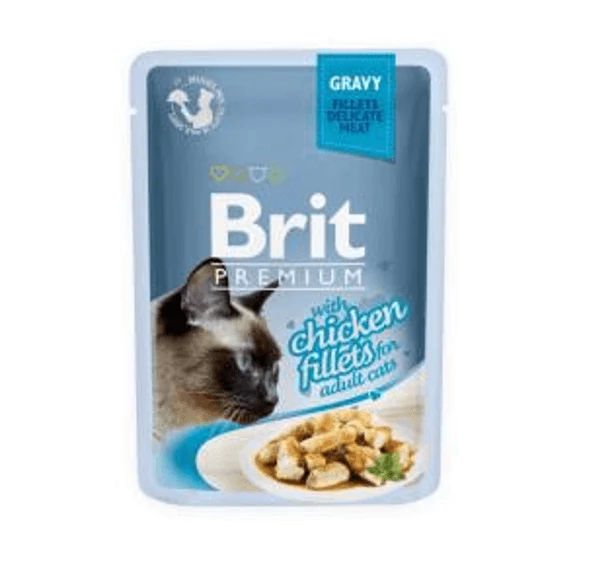 Brit Premium Cat Delicate Fillets in Gravy with Chicken 85g