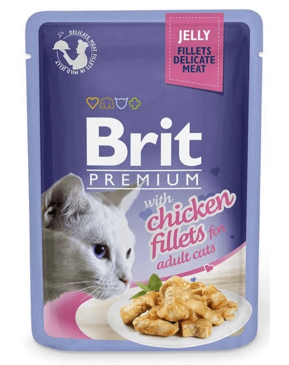 Brit Premium Cat Delicate Fillets in Jelly with Chicken 85g