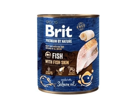 Brit Premium by Nature Adult Fish with Fish Skin konzerv 24x800g