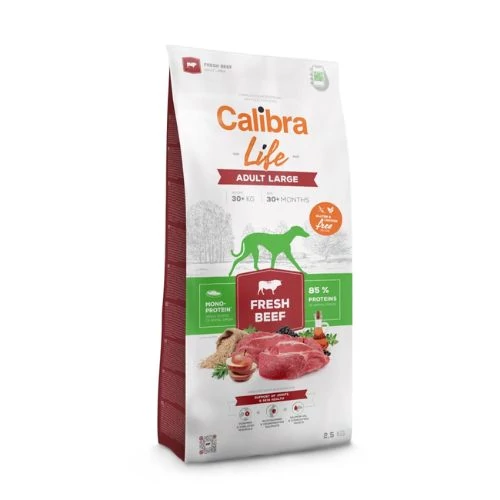 Calibra Dog Life Adult Large Breed Fresh Beef kutyatáp 2,5 kg