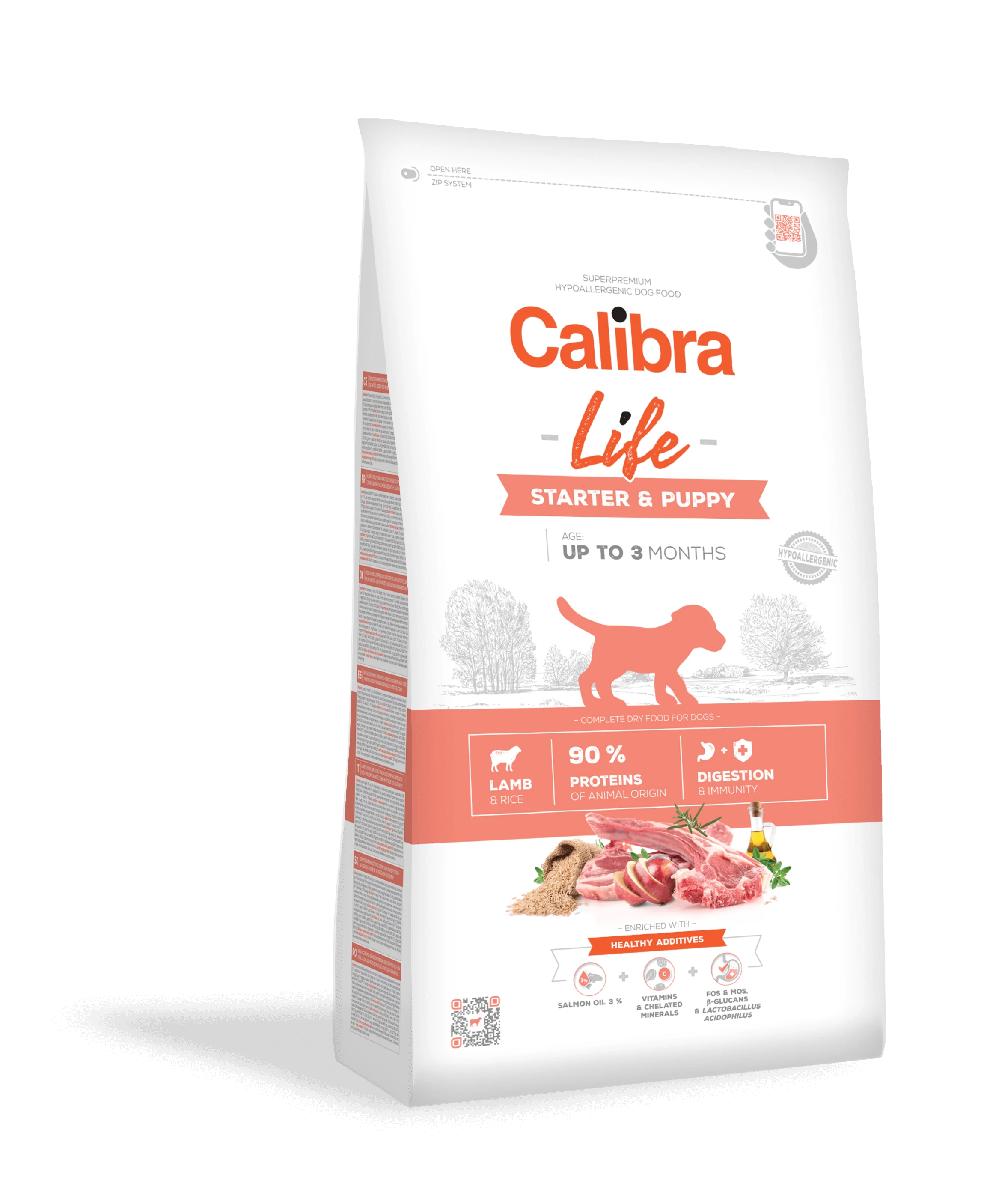 Calibra Dog Life Starter & Puppy Lamb kutyatáp 12 kg