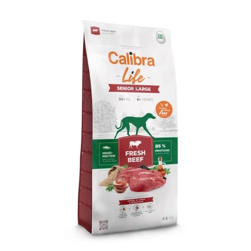 Calibra Dog Life Senior Large Breed Fresh Beef kutyatáp 12 kg