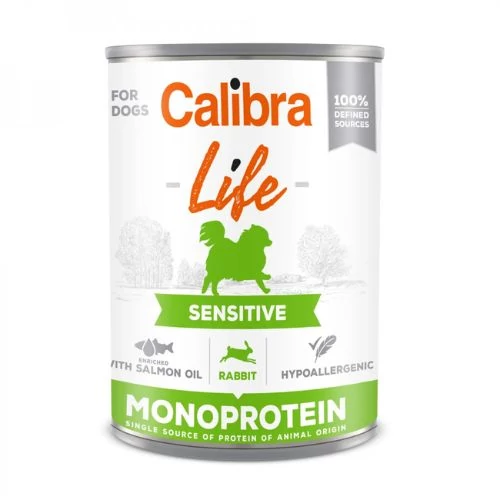 Calibra Dog Life Sensitive Rabbit konzerv 400g