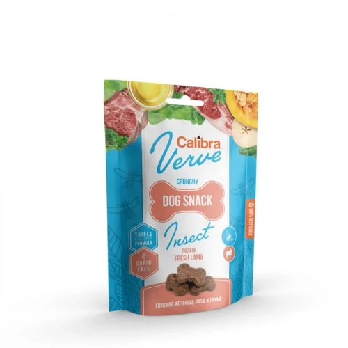 Calibra Dog Verve Crunchy Snack Insect & Fresh Lamb 150g