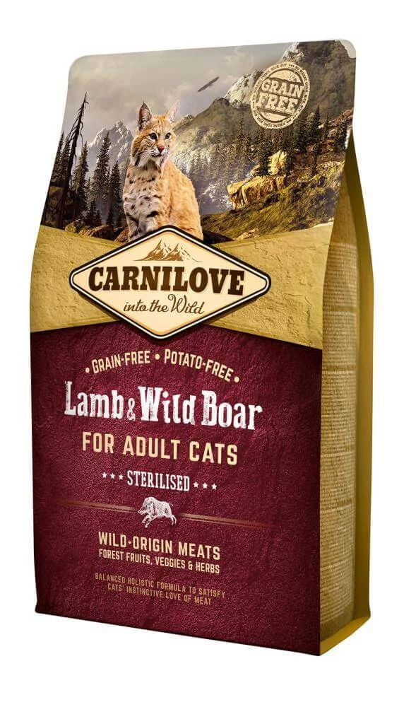 Carnilove Cat Adult Lamb&Wild boar – Bárány&Vaddisznó – Sterilised 400g