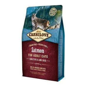 Carnilove Cat Adult Lazac – Sensitive & Long Hair 400g
