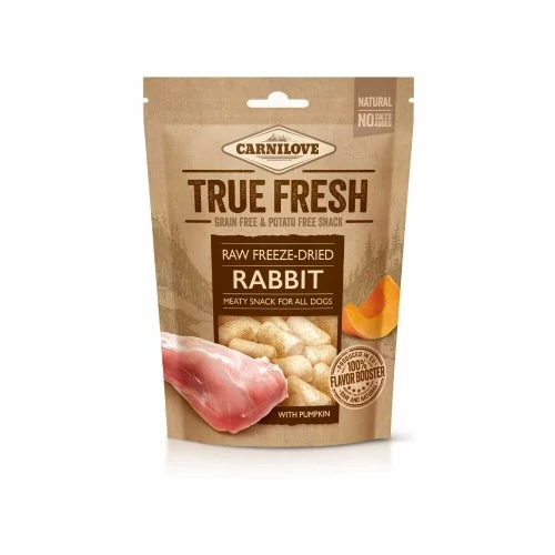 Carnilove True Fresh Raw Freeze-Dried Snack Rabbit With Pumpkin-Nyúl Sütőtökkel 40g