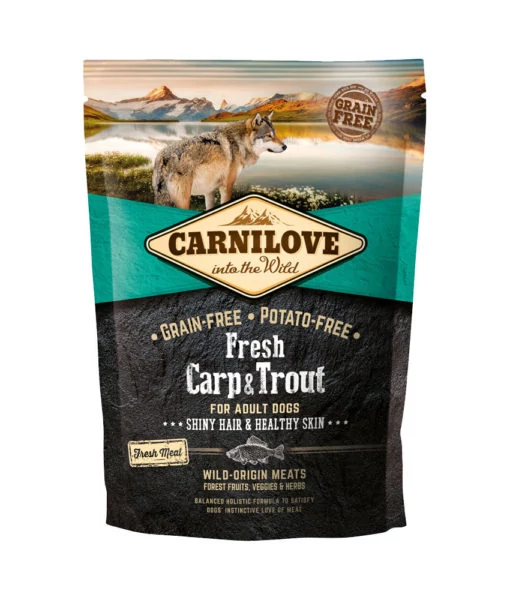 Carnilove Fresh Adult Dog Ponty & Pisztráng - Hair & Healthy Skin 1,5 kg kutyatáp