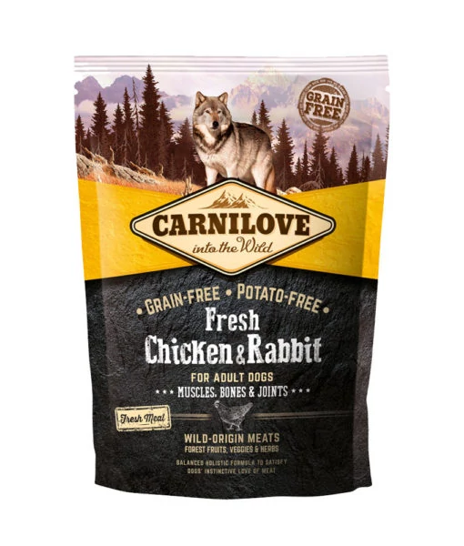 Carnilove Fresh Adult Dog Csirke & Nyúl - Muscles, Bones & Joints 1,5 kg kutyatáp