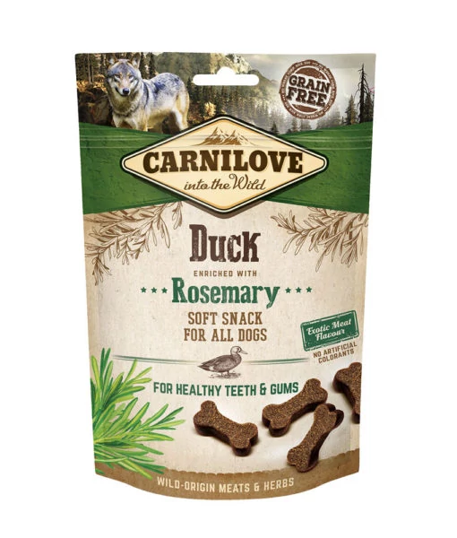 Carnilove Dog Semi Moist Snack Kacsa Rozmaringgal 200g