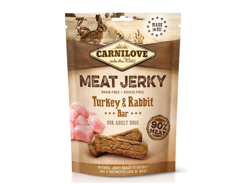 Carnilove Jerky Snack Turkey&Rabbit Bar – pulyka&nyúl 100g