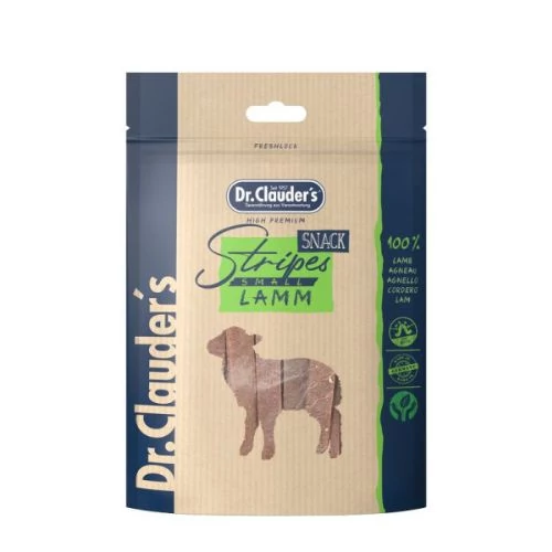 Dr.Clauder's Dog Jutalomfalat Stripes Small Bárányhús csíkok 80 g