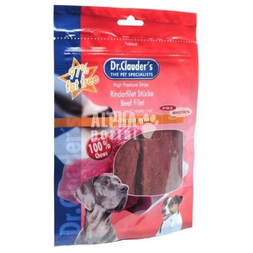 Dr Clauders Dog Jutalomfalat Stripes Small Marhahús csíkok 80 g