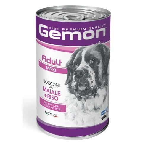 Gemon Dog Adult Maxi konzerv Sertés 1250g