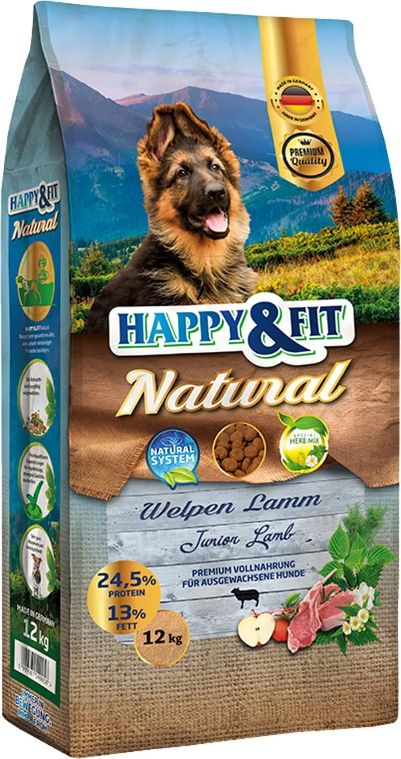 Happy&Fit Natural Welpen Lamm 12kg kutyatáp