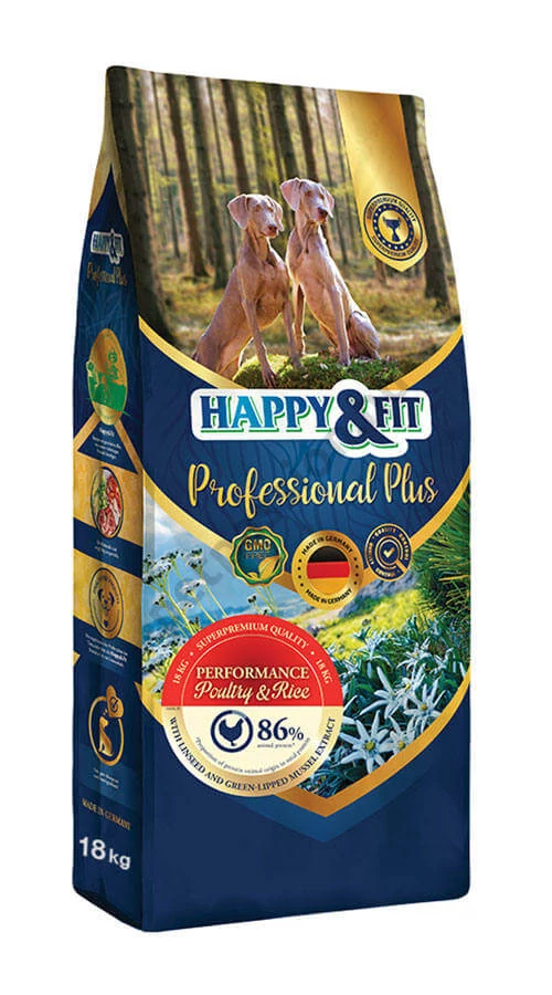 Happy&Fit Professional Plus Performance Poultry&Rice 18 kg