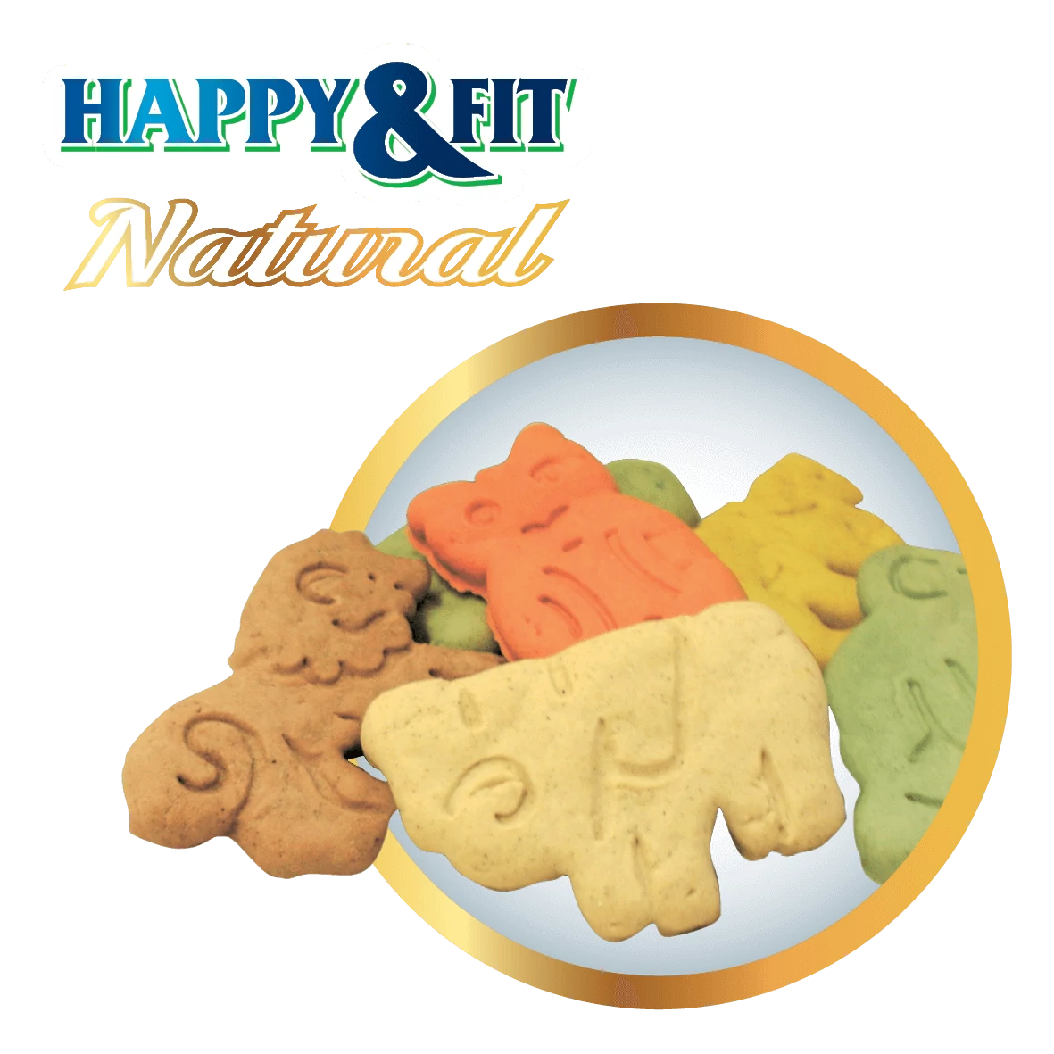 Happy&Fit Natural Állatfigurás Keksz 10kg