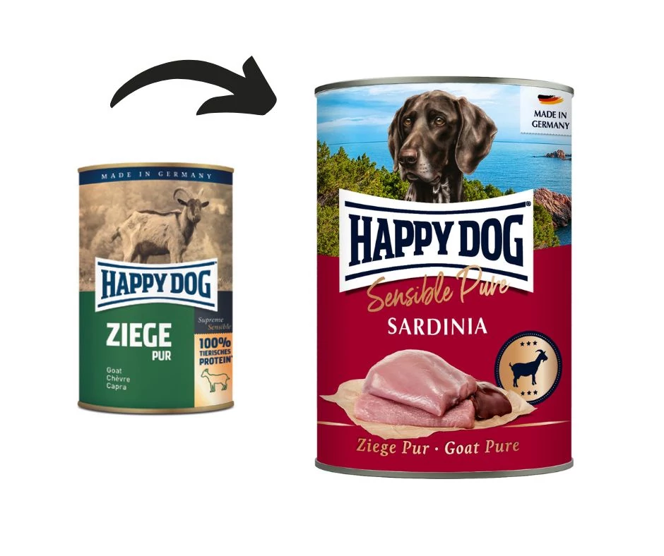 Happy Dog Sardinia Pur - Kecskehúsos konzerv 6 x 400g