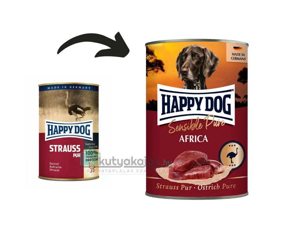 Happy Dog Africa Pur (Strucc) 6x400 gr