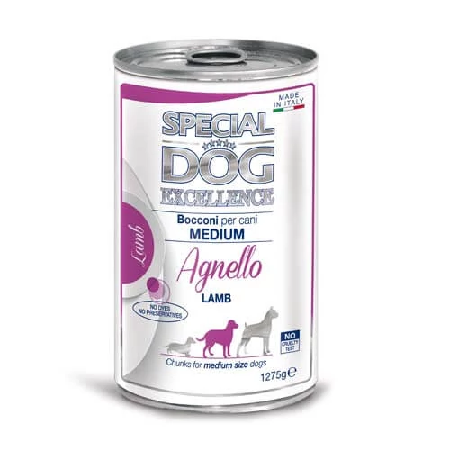 MONGE SPECIAL DOG EXCELLENCE MEDIUM ADULT bárány darabkák konzerv 1275g