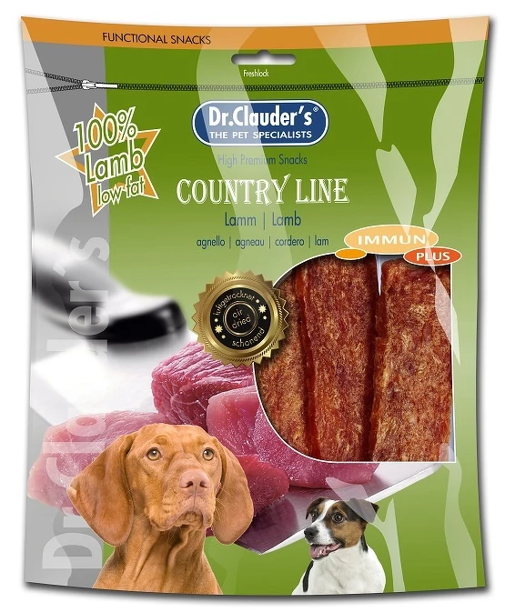 Dr.Clauders Jutalomfalat Premium Country Line Snack Bárány 170g