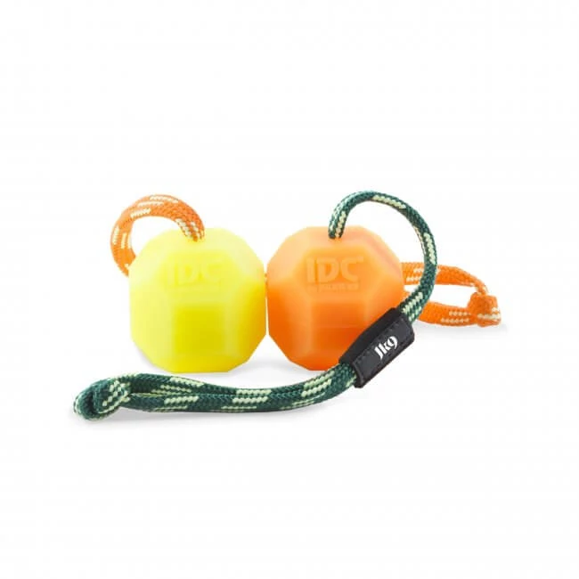 Julius K9 Fluoreszkáló zsinóros puha labda narancs 60mm átmérőjű