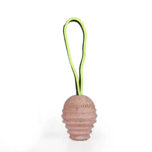 Julius K9 Duoplay - játék (kaucsuk labda, neonsárga zsinórral) kutyák részére (14cm)