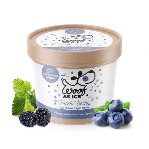 Woof As Ice – kutyafagyi alappor - Fresh Berry - áfonya, szeder, menta 100 g