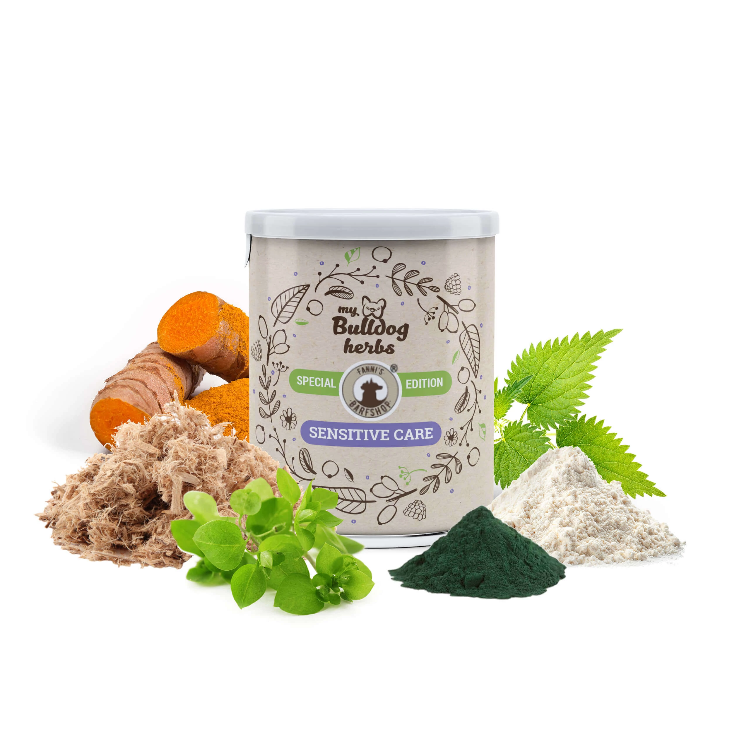 My Bulldog Herbs – SENSITIVE CARE – Emésztést támogató probiotikummal 50g