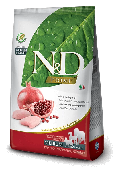 N&D Prime csirke&gránátalma adult medium/maxi 12kg kutyatáp