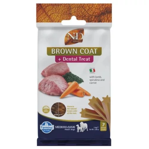 N&D Brown Dog Jutalomfalat Lamb,potato,carrot&spirulina Adult Med&max 110g