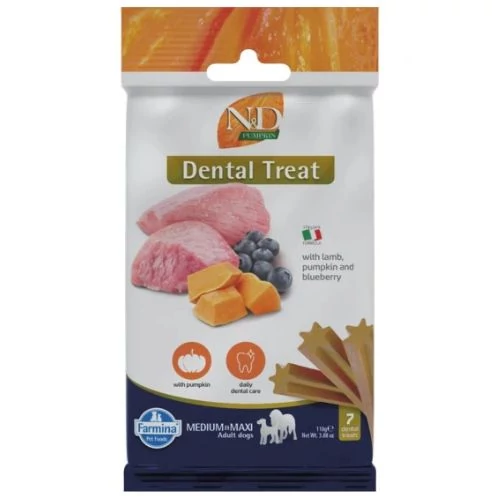 N&D Pumpkin Dog Jutalomfalat Lamb&blueberry Adult Med&max 110g