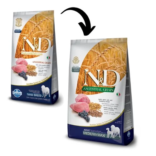 N&D Low Grain Dog Bárány&áfonya adult maxi 2x 12kg kutyatáp