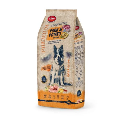 Panzi Alice PROFESSIONAL Adult CROQUETTES Pork&Potato 17kg