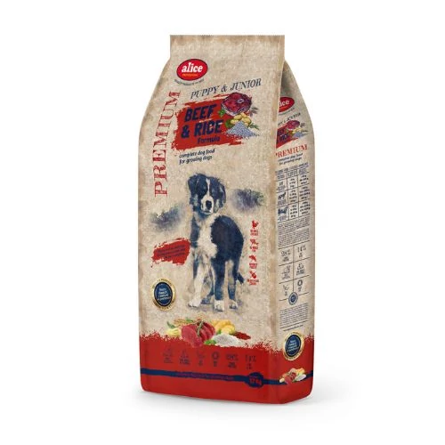 Panzi Alice PROFESSIONAL Puppy&Junior Beef&Rice 17kg