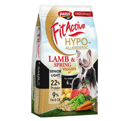 Panzi FitActive Originals Senior/Light Hypoallergenic Lamb&Spring Veggies kutyatáp 4kg