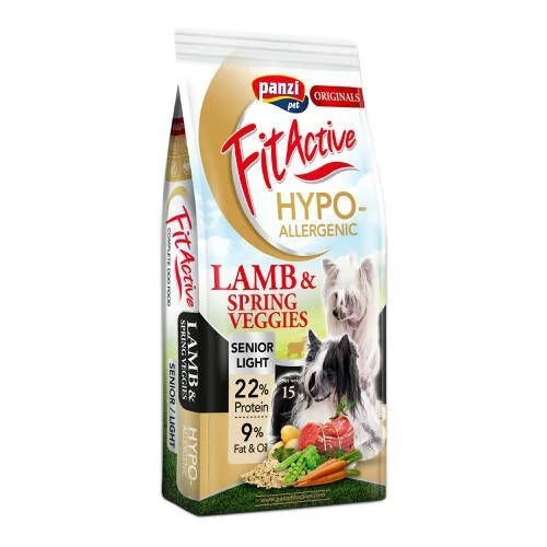 Panzi FitActive ORIGINALS Senior/ Light Hypoallergenic Lamb & Spring Veggies 15kg