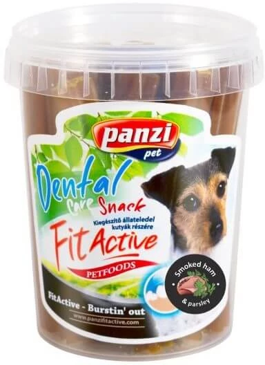 Panzi Fitactive Fogtisztító jutalomfalat füstölt sonka és petrezselyem ízben 330g