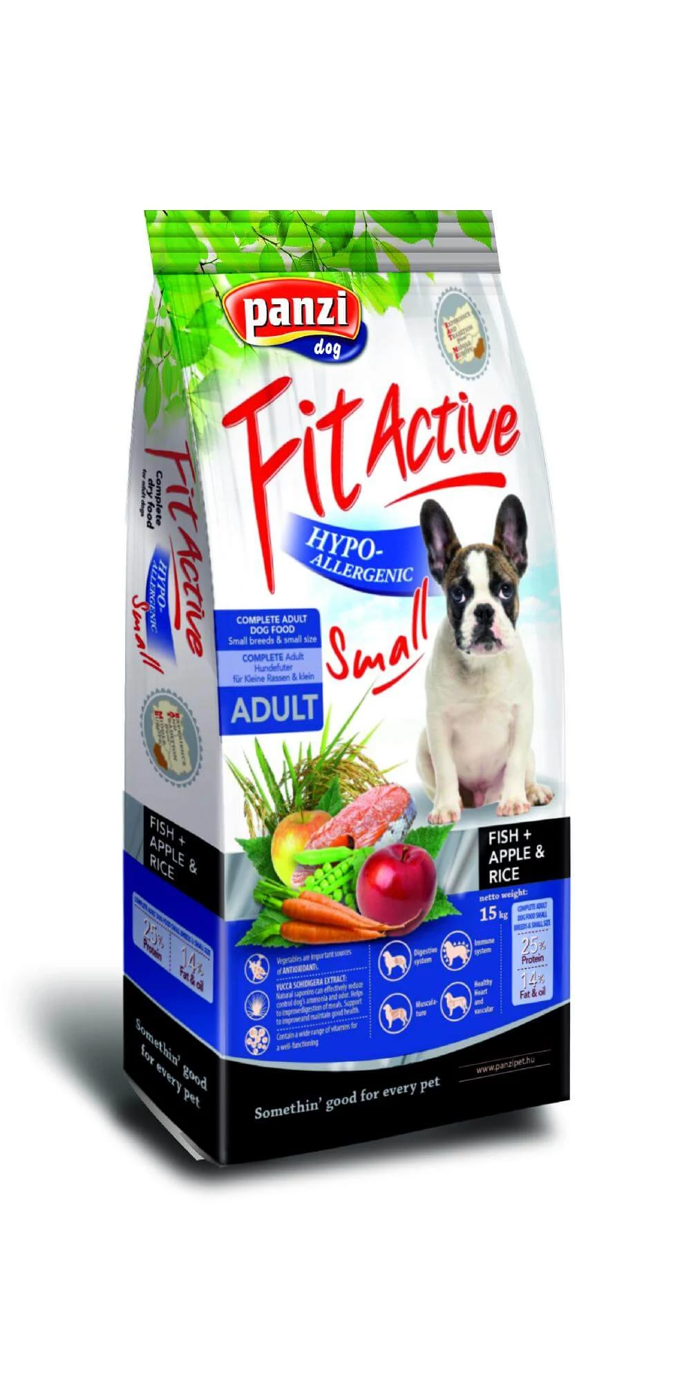 Panzi FitActive Hypoallergenic Small Fish, Apple & Rice 4kg