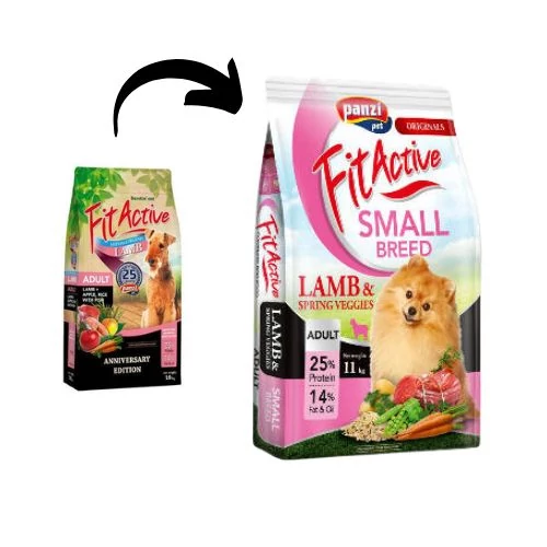 Panzi FitActive ORIGINALS Small Breed  Adult Hypoallergenic Lamb&Spring Veggies 11 kg