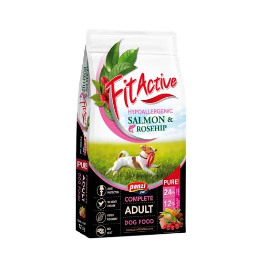 Panzi FitActive PURE Hypoallergenic Salmon - Rosehip száraztáp 3kg