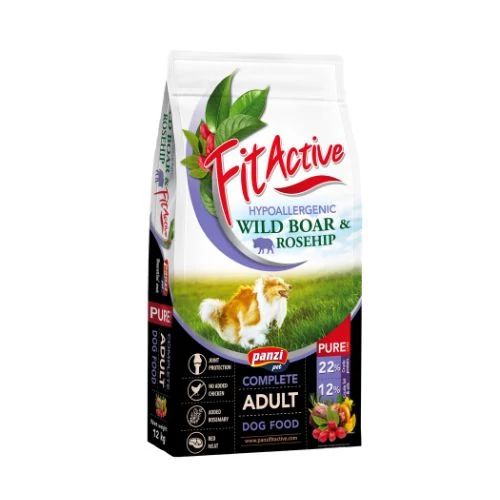 Panzi FitActive PURE Hypoallergenic Wild boar - Rosehip száraztáp 3kg