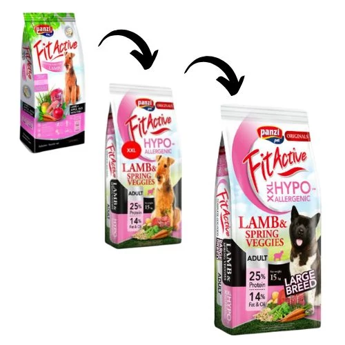 Panzi FitActive ORIGINALS Adult Hypoallergenic Lamb & Spring Veggies XXL 15kg