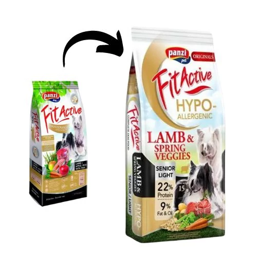 Panzi FitActive ORIGINALS Senior/ Light Hypoallergenic Lamb & Spring Veggies 15kg