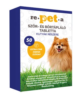 Repeta Szőr- és Bőrtápláló Tabletta kutyák részére 50 db
