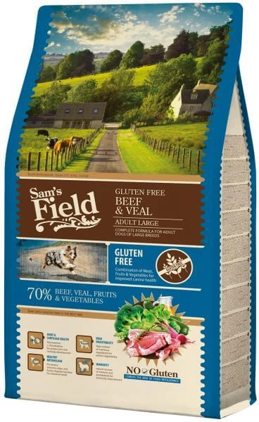 Sam's Field Adult Gluten Free Beef & Veal - Large 13kg