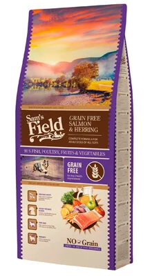 Sam's Field Adult Grain Free Salmon & Hering 13 kg