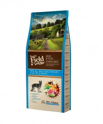 Sam's Field Gluten Free Puppy & Junior Large Beef & Veal 13 kg