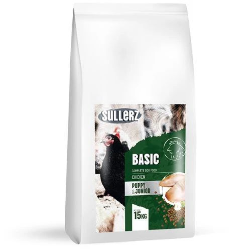 SullerZ Basic Puppy&Junior Chicken (Csirke) Kutyatáp 2x15 kg